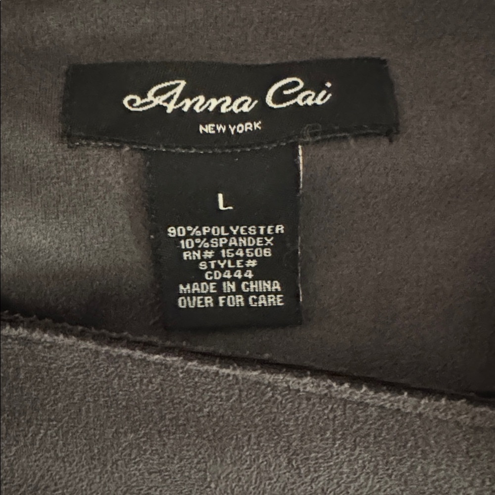 Anna Cai large gray moto jacket never worn - Picture 3 of 4